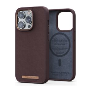NJORD Genuine Leather Magsafe Case iPhone 14 Pro tmavě hnědý