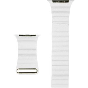 COTEetCI kožený magnetický řemínek Loop Band pro Apple Watch 38/40/41mm bílý