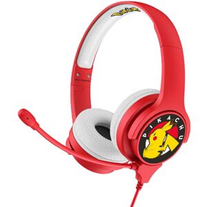 OTL drátová sluchátka s mikrofonem Pokemon- Pikachu červená