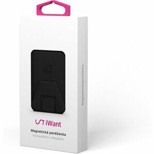 iWant MagSafe magnetická peněženka černá