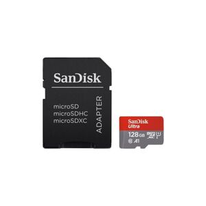 SanDisk Ultra MicroSDXC A1 Class 10 UHS-I Android paměťová karta 128GB + adaptér
