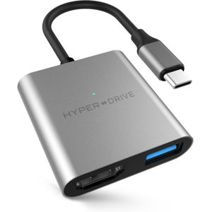 HyperDrive 3v1 USB-C Hub 4K HDMI vesmírně šedý (eko-balení)