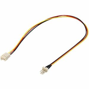 PremiumCord prodlužovací kabel k ventilátoru 3pin M - 3pin F 0,3m