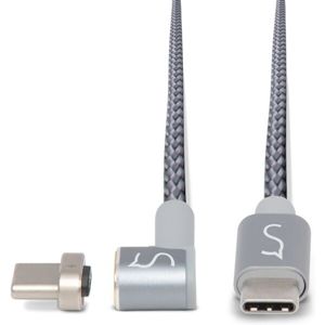 iWant magnetický USB-C kabel šedý