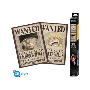 Set 2 plakátů One Piece - Wanted Zoro & Sanji (52x38 cm)