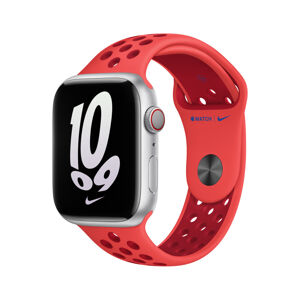 Apple Watch 45mm zářivěkarmínovo/Gym Red Nike sportovní řemínek