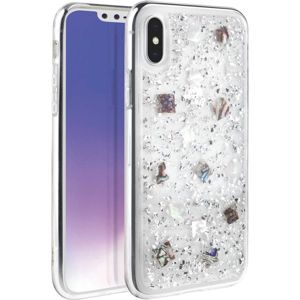 UNIQ Lumence Clear iPhone XS/X stříbrné