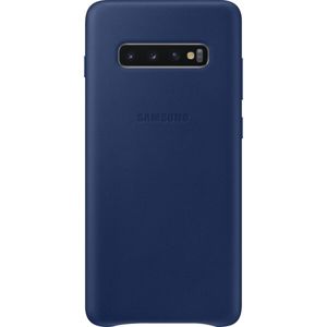 Samsung kožený zadní kryt Samsung Galaxy S10+ (EF-VG975LN) námořně modrý