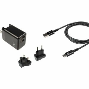 xtorm Volt síťový adaptér USB-A/USB-A (2.4 A) + kabel USB-A/USB-C