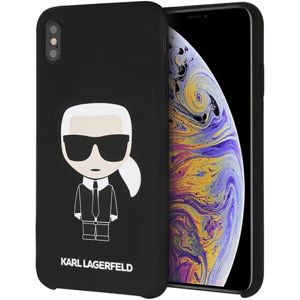 Karl Lagerfeld Full Body Iconic KLHCI65SLFKBK silikonové pouzdro iPhone XS Max černé
