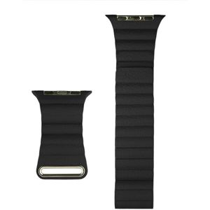 COTEetCI kožený magnetický řemínek Loop Band pro Apple Watch 38/40/41mm černý