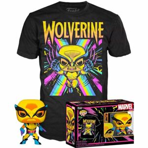 Funko Marvel: Wolverine Blacklight POP! & Tee Box XL