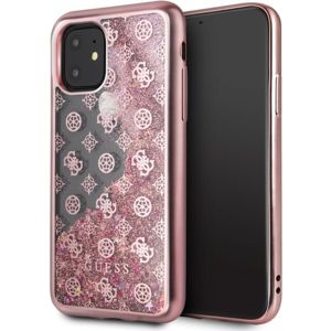 Guess 4G Peony Glitter kryt iPhone 11 růžový