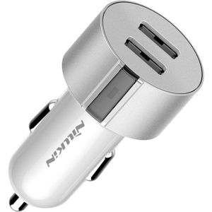 Nillkin Vigor 2x USB autonabíječka stříbrná