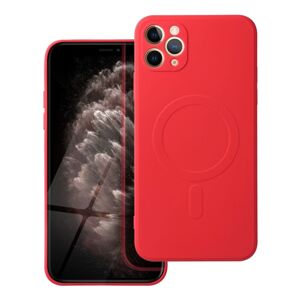 Smarty Mag silikonový kryt s MagSafe iPhone 12 Pro Max červený