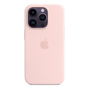 Apple silikonový kryt s MagSafe na iPhone 14 Pro křídově růžový