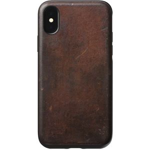 Nomad Rugged Leather case odolný kryt Apple iPhone XS/X hnědý