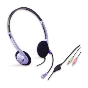Genius HS-02B sluchátka s mikrofonem fialová