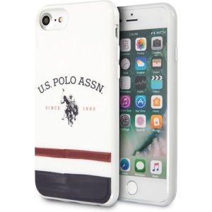 U.S. Polo Tricolore kryt iPhone SE (2020)/8/7 bílý