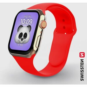 SWISSTEN silikonový řemínek pro Apple Watch 38-40 mm červený