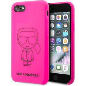 Karl Lagerfeld Iconic silikonový kryt iPhone 7/8/SE(2020) růžový