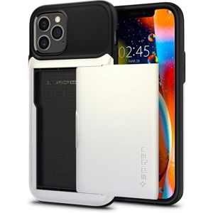 Spigen Slim Armor Wallet kryt iPhone 12 / 12 Pro bílý