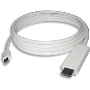 PremiumCord mini DisplayPort 1.2 - HDMI 2.0 kabel 1m bílý