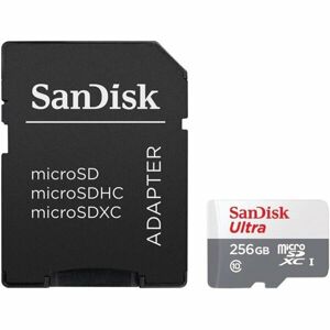 SanDisk Ultra MicroSDXC Class 10 Android paměťová karta 256GB + adaptér