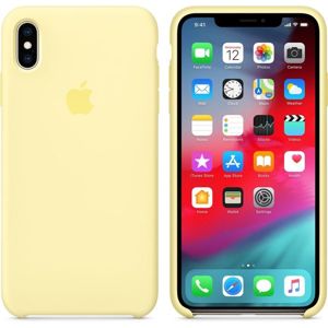 Apple silikonový kryt iPhone XS Max jemně žlutý