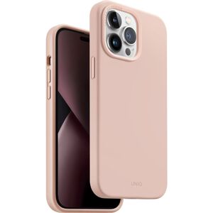 UNIQ Lino MagClick silikonový kryt iPhone 14 Pro růžový