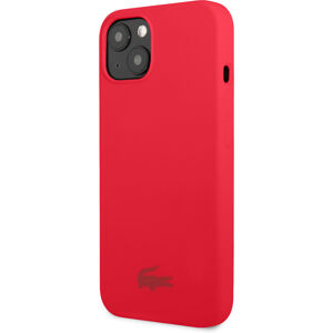 Lacoste Liquid Silicone Glossy Printing Logo Kryt pro iPhone 13 mini Red