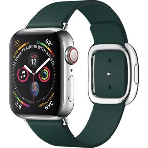 COTEetCI Nobleman kožený řemínek Apple Watch 42/44/45mm tmavě zelený