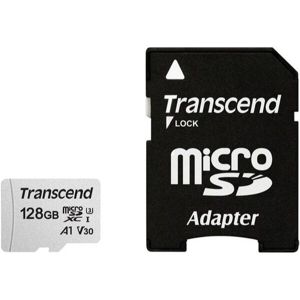 Transcend 128GB microSDXC 300S paměťová karta (s adaptérem)