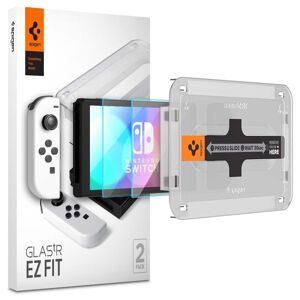 Spigen Glass tR EZ Fit tvrzené sklo pro Nintendo Switch OLED (2 Pack)