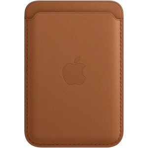 Apple kožená peněženka s MagSafe sedlově hnědá