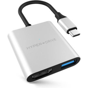 HyperDrive 3v1 USB-C Hub 4K HDMI stříbrný