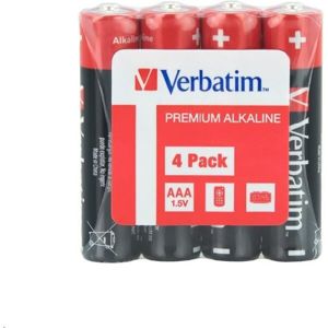 Verbatim alkalické baterie AAA LR3 4x (eko-balení)