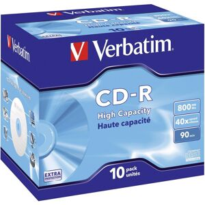 VERBATIM CD-R(10 ks)Jewel/EP/DL/40x/90min/800MB