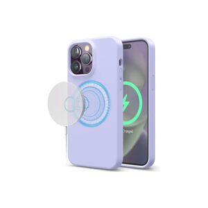 ELAGO silikonový kryt s MagSafe pro iPhone 14 Pro fialový