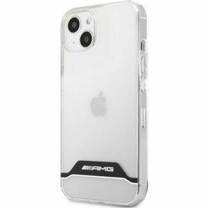 AMG PC/TPU White Stripes Kryt iPhone 13 čirý
