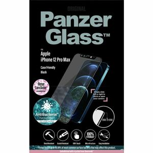 PanzerGlass Edge-to-Edge Antibacterial Apple iPhone 12 Pro Max s růžovým Swarowski CamSlider