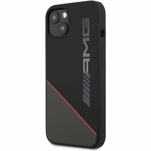 AMG Liquid Silicone Kryt iPhone 13 černý/červený