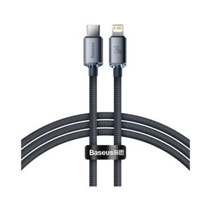 Baseus Crystal Shine Series kabel USB-C/Lightning (20W) 1,2m černý