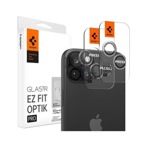 Spigen Glass tR EZ Fit Optik Pro 2 Pack tvrzené sklo na fotoaparát iPhone 15 Pro/15 Pro Max čiré