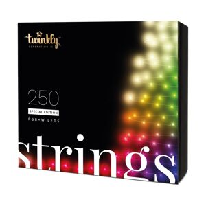 Twinkly Strings Special Edition chytré žárovky na stromeček 250 ks 20m černý kabel