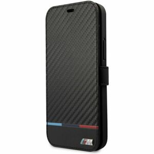 BMW M Book Carbon Stripe Kryt iPhone 13 černý