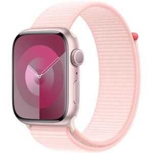 Apple Watch Series 9 45mm Růžový hliník se světle růžovým provlékacím řemínkem