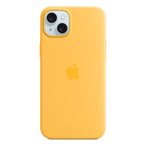Apple silikonový kryt s MagSafe na iPhone 15 Plus paprskově žlutý