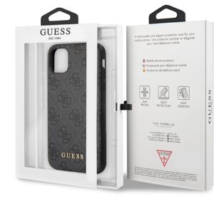 Guess 4G Hard Case Metal Logo kryt iPhone 11 Pro šedý