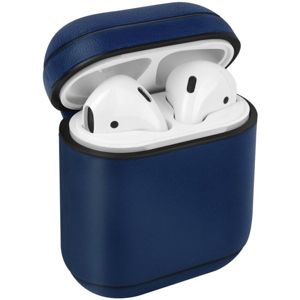 UNIQ Terra kožené ochranné pouzro pro Apple AirPods modré